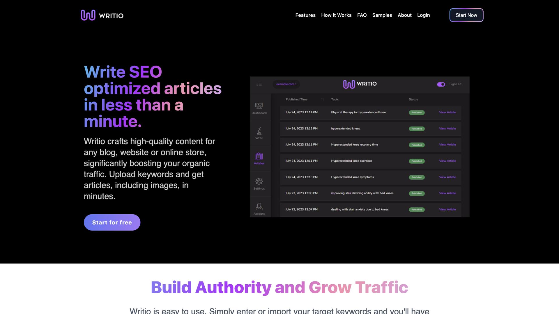 Writio – AI Content Writer for Publishers