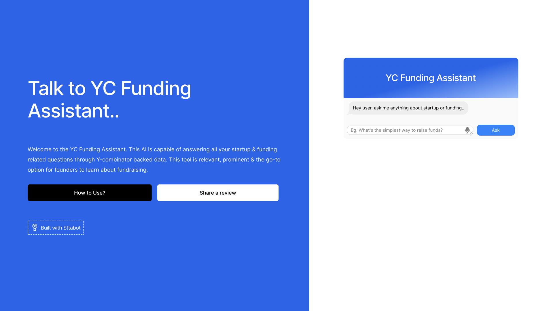 YC Funding Assistant
