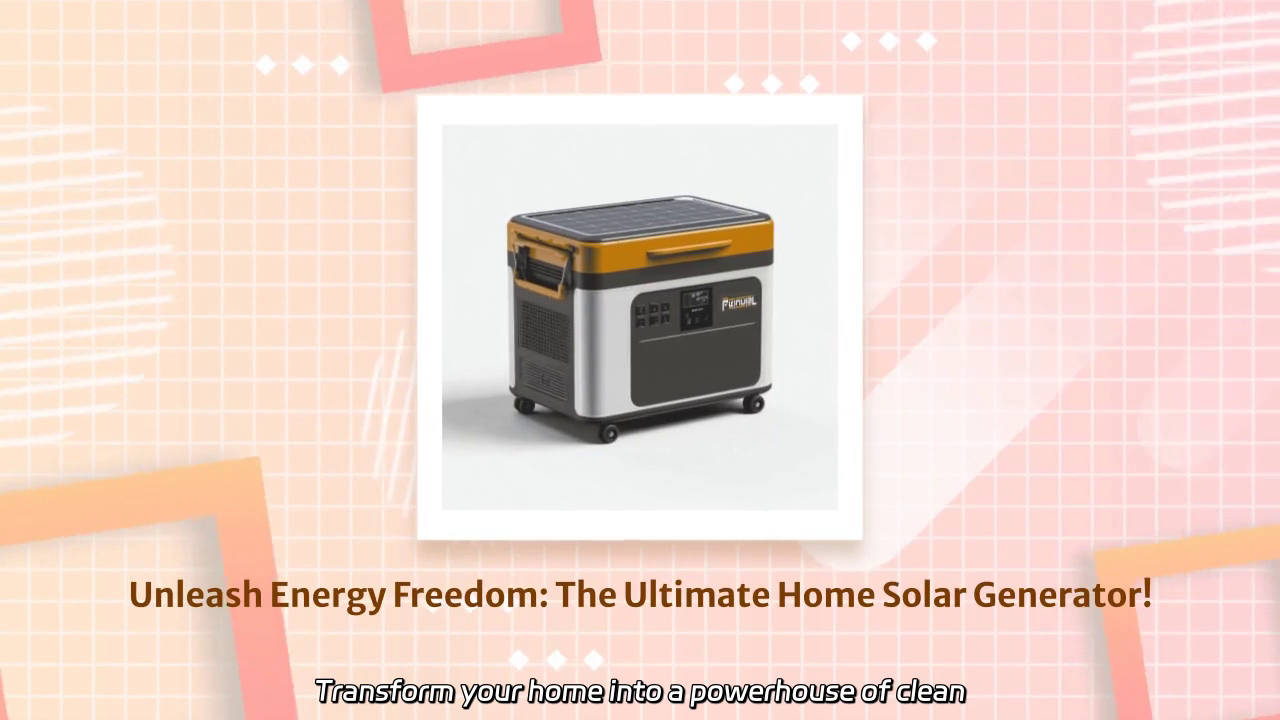 Empower Your Home with Clean Energy: Discover the Ultimate Solar Generator!