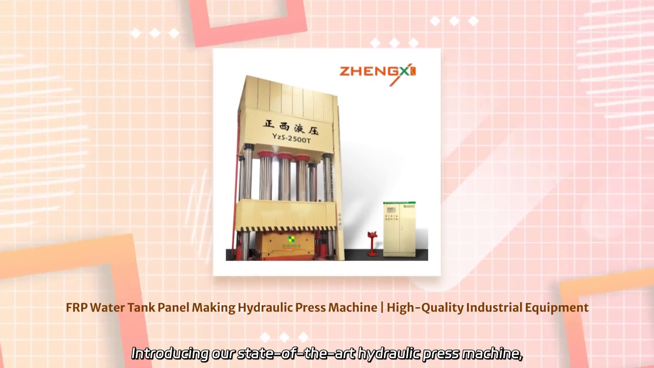 Hydraulic Press Machine for FRP Water Tank Panel Production