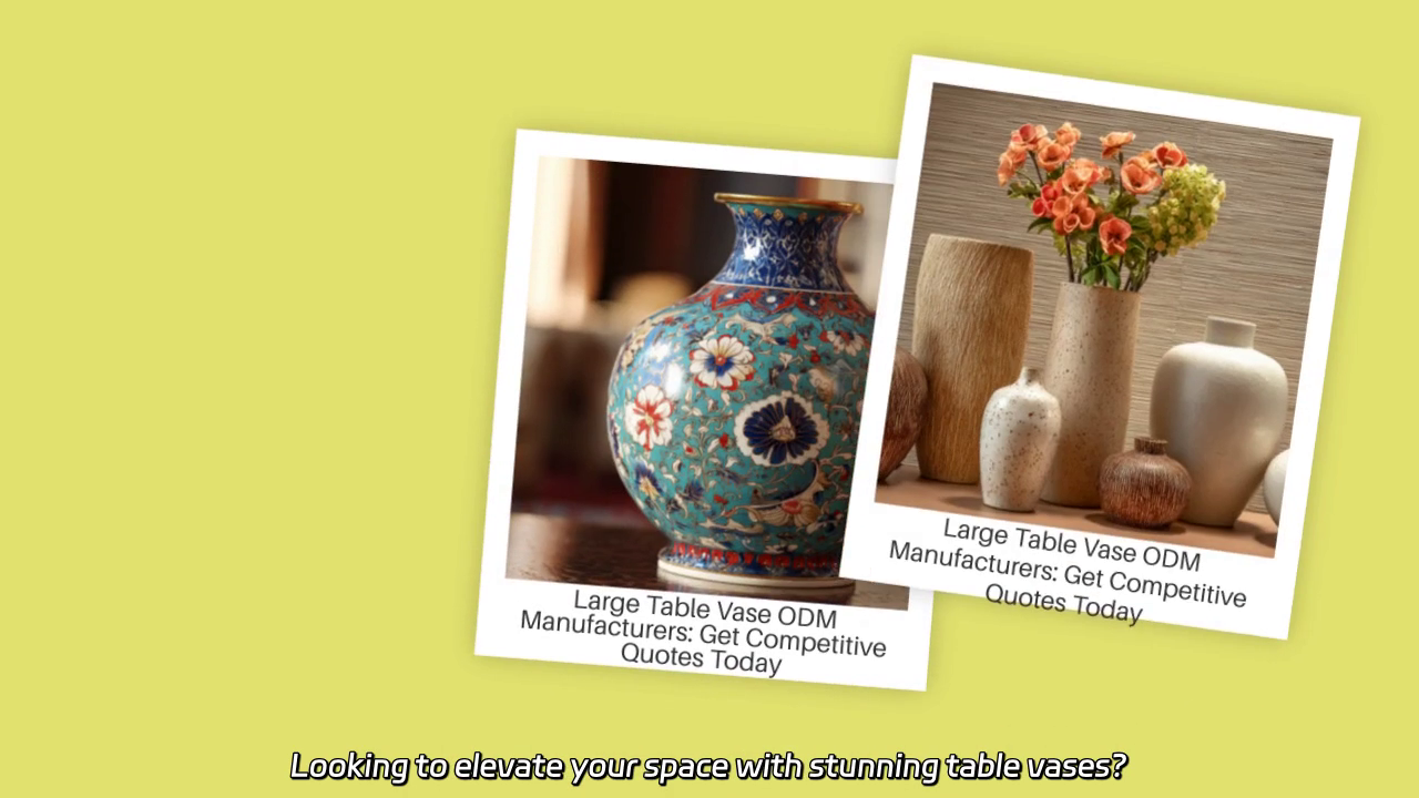 Competitive Quotes from Large Table Vase ODM Manufacturers