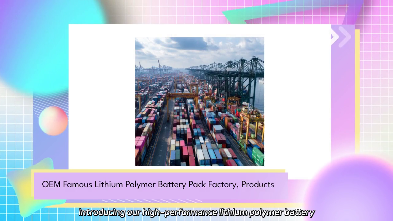 High-Performance Lithium Polymer Battery Packs for Various Applications