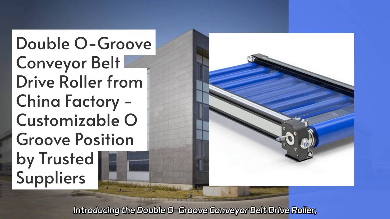 Double O-Groove Conveyor Belt Drive Roller - Customizable Design for Efficient Material Handling