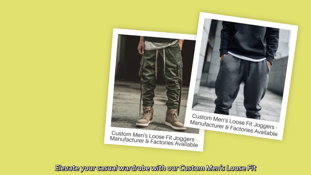 Custom Men's Loose Fit Joggers - Stylish Comfort for Every Occasion