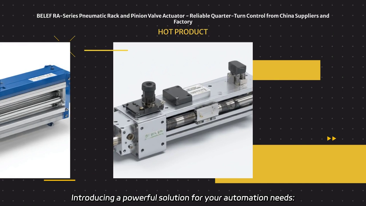 Reliable Quarter-Turn Control with BELEF RA-Series Pneumatic Actuator