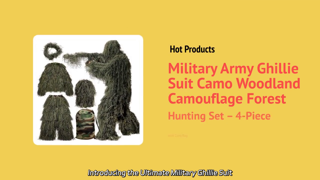 Ultimate Military Ghillie Suit Camo Woodland