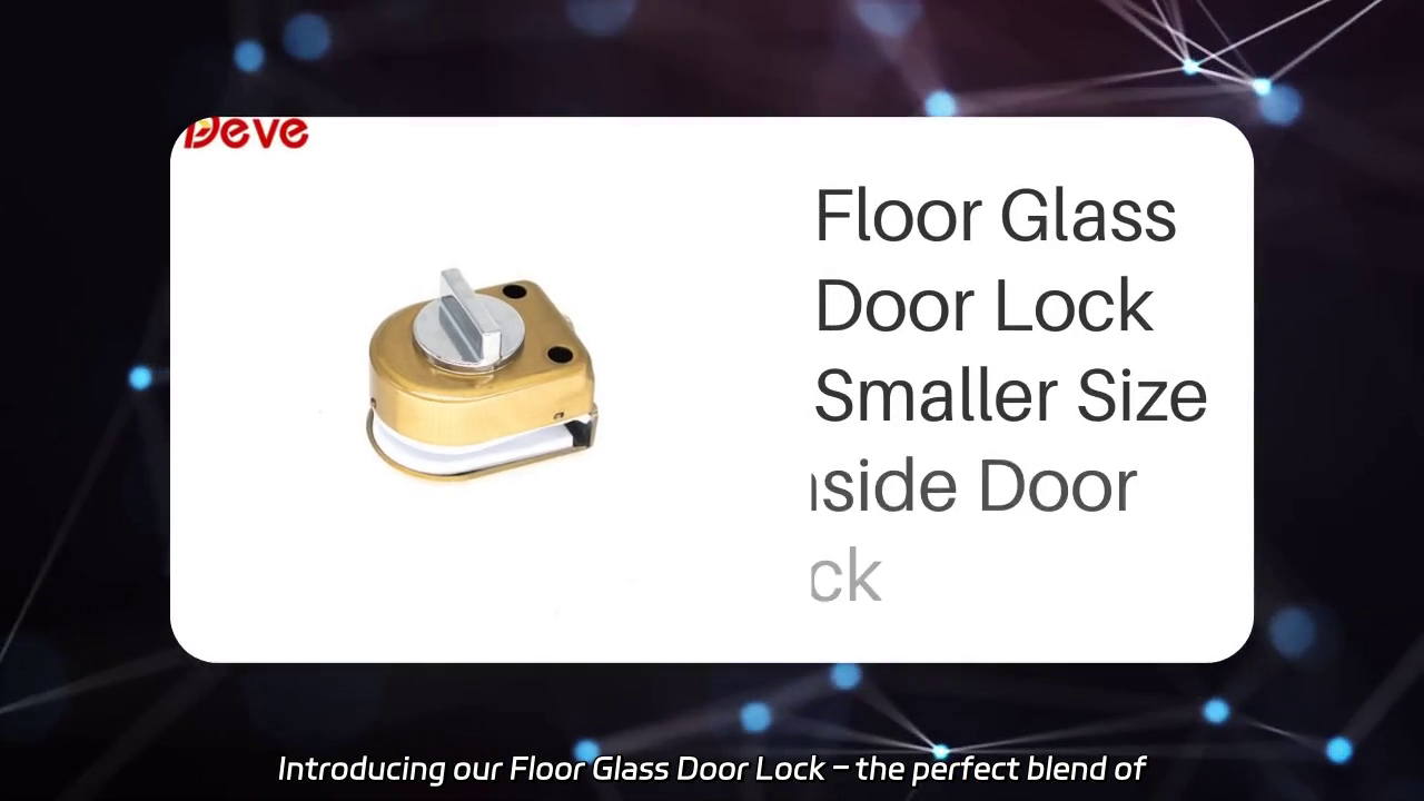 Floor Glass Door Lock - Compact Design for Enhanced Security