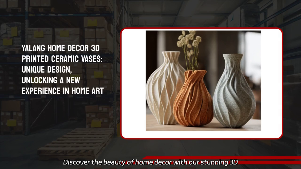 3D Printed Ceramic Vases