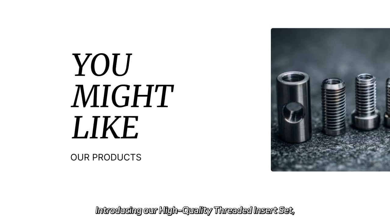 High-Quality Threaded Insert Set