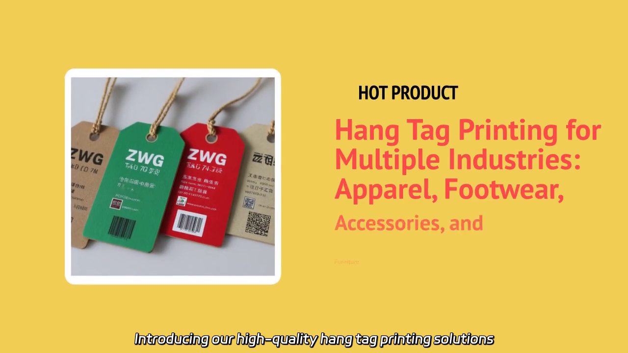 Hang Tag Printing Solutions for Apparel