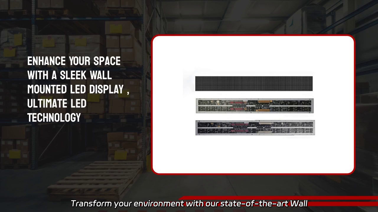 Transform Your Space with a Stunning Wall Mounted LED Display