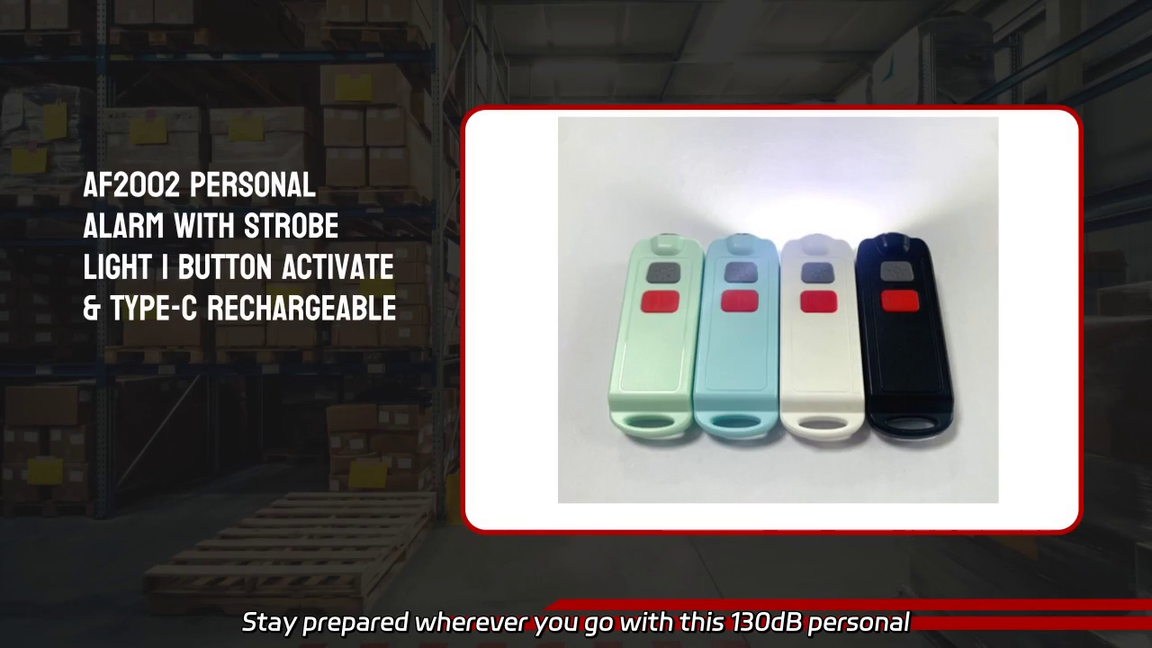 130dB Personal Safety Alarm with Strobe Light