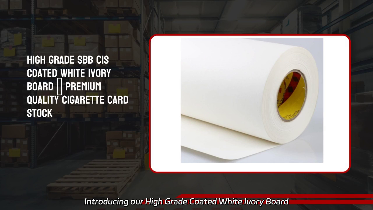 High Grade Coated White Ivory Board Cigarette Card