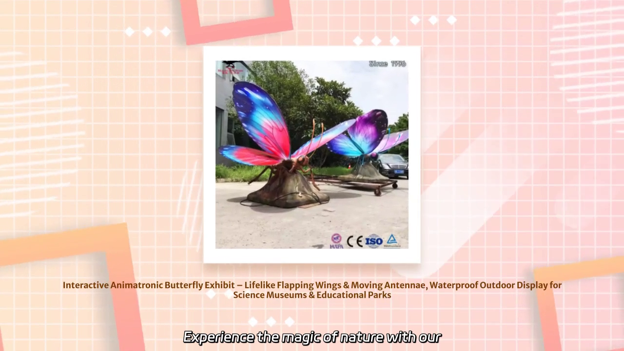 Captivating Interactive Animatronic Butterfly Experience