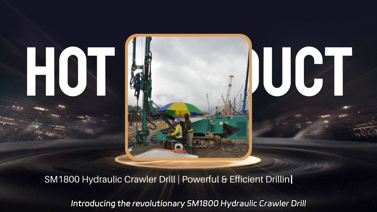 Innovative SM1800 Hydraulic Crawler Drill: Unleashing Power and Efficiency for Open Mining and Water Conservancy