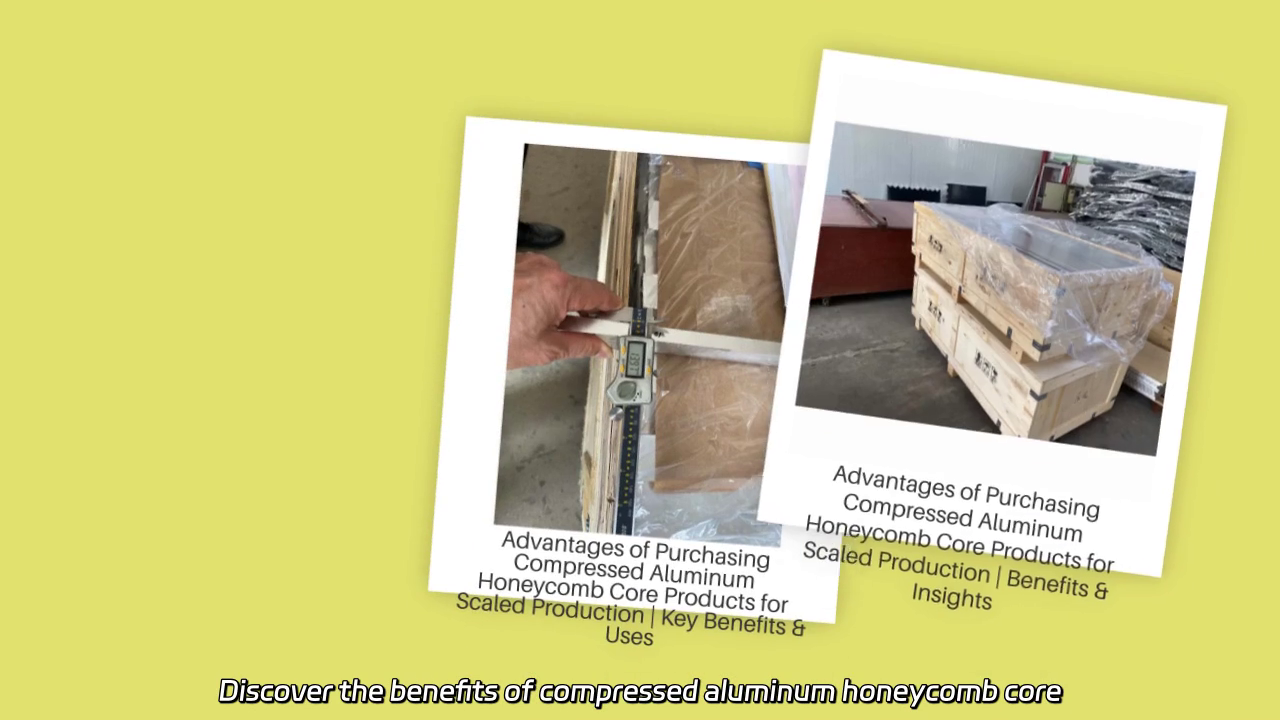 Benefits of Compressed Aluminum Honeycomb Core Products for Large-Scale Production