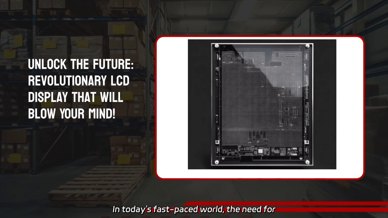 Revolutionary LCD Display: Transforming Industries and Enhancing Experiences!
