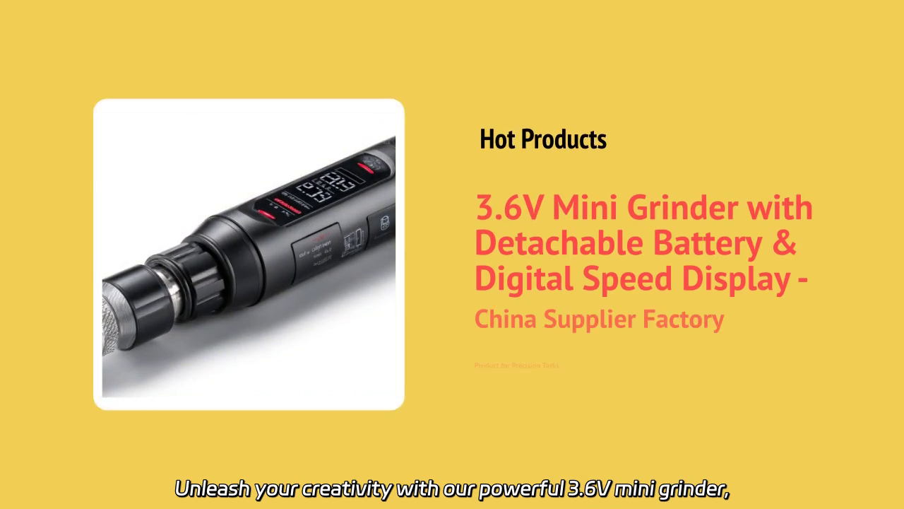 3.6V Mini Grinder with Removable Battery