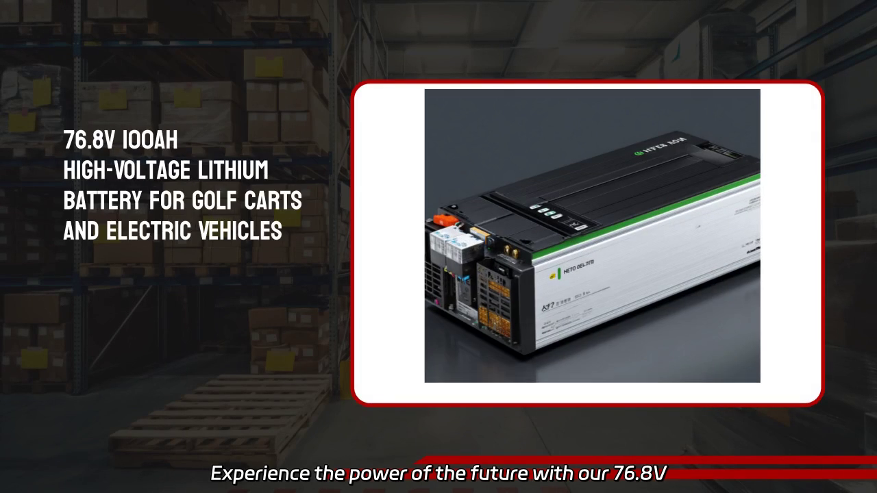 76.8V 100Ah High-Voltage Lithium Battery: Powering Your Golf Carts and Electric Vehicles