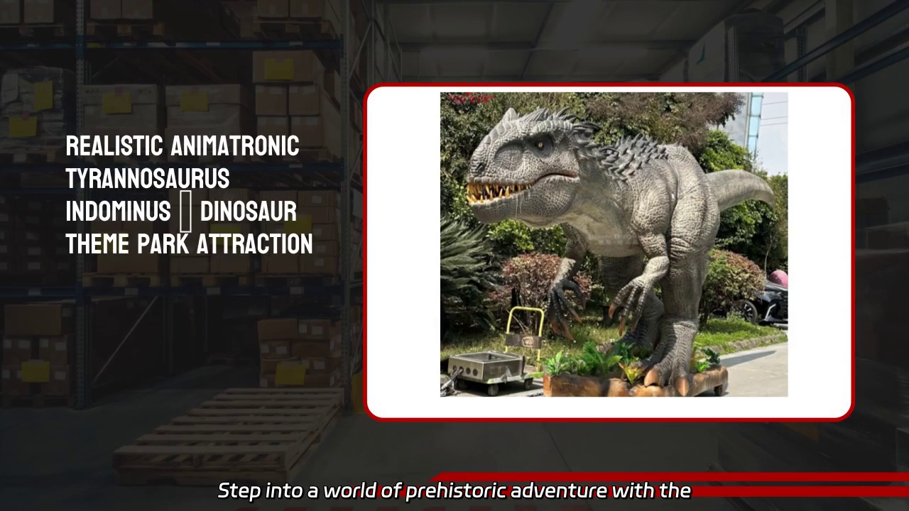 Realistic Animatronic Indominus Rex Experience in Dinosaur Theme Park
