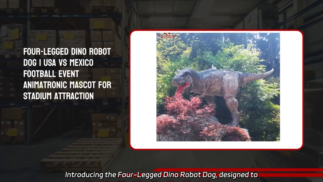 Four-Legged Dino Robot Dog for Stadium Attractions