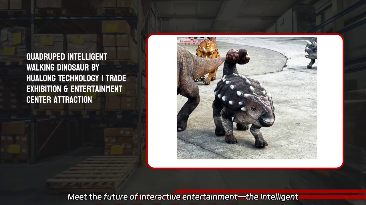 Intelligent Walking Dinosaur for Trade Shows and Family Entertainment