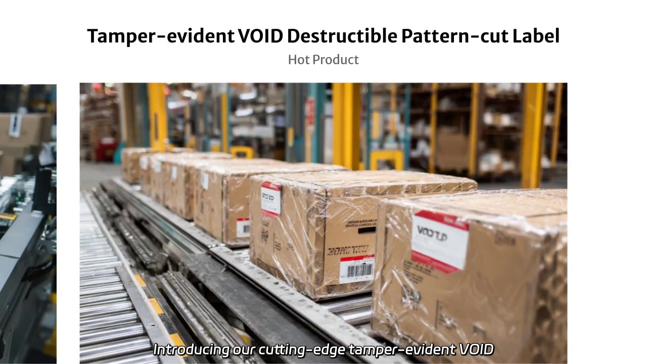 Tamper-evident VOID Destructible Pattern-cut Label