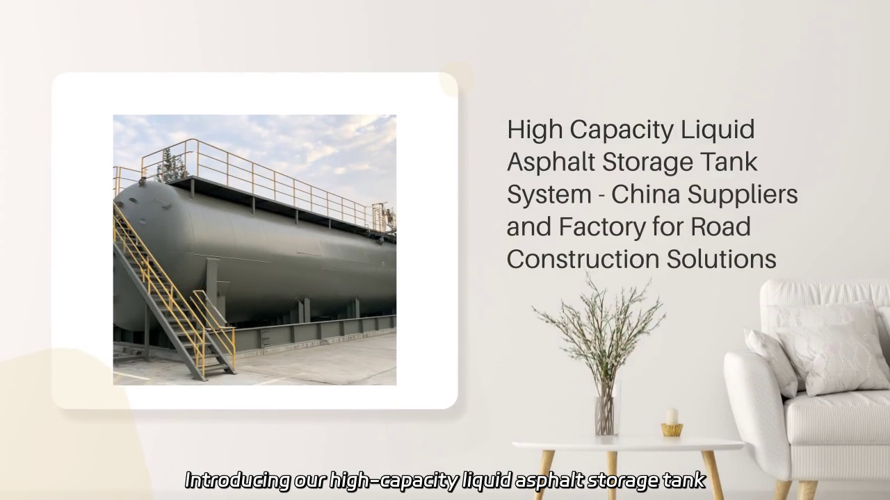 High Capacity Liquid Asphalt Storage Tank System