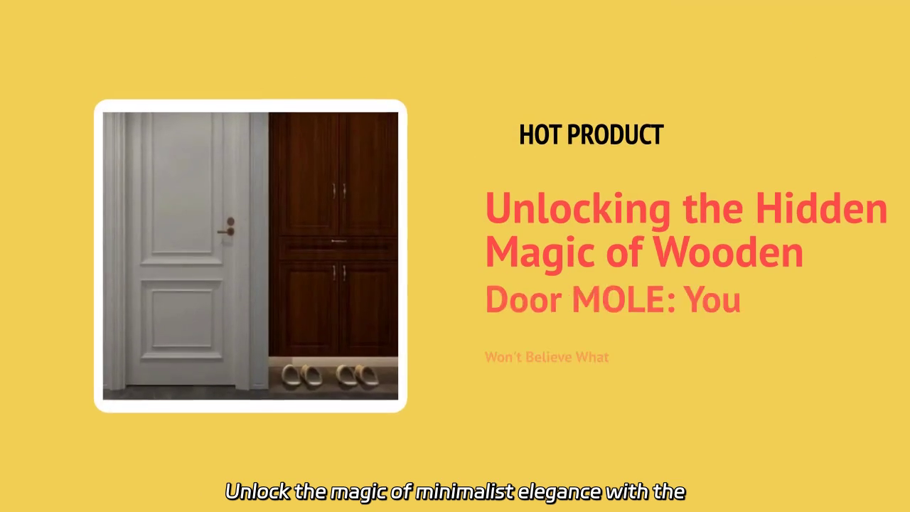 Unlock the Magic of Wooden Door MOLE: Minimalist Elegance Redefined