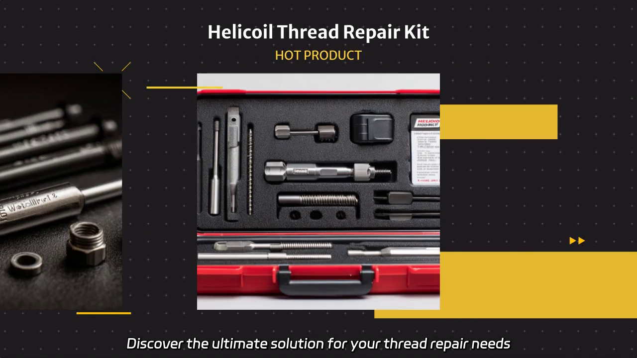Helicoil Thread Repair Kit: Efficient and Easy Installation of Wire Inserts