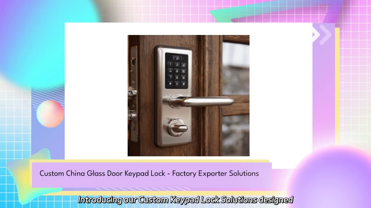 Custom Keypad Lock Solutions for Glass Doors