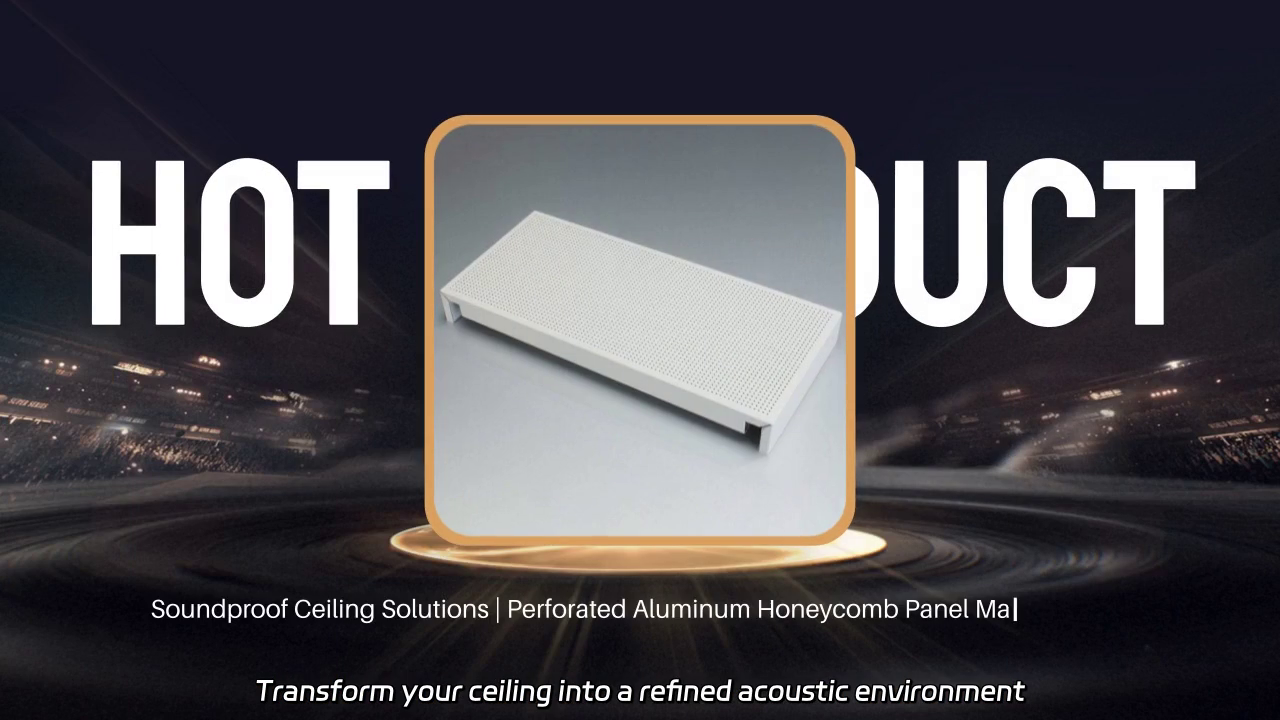Perforated Aluminum Honeycomb Acoustic Ceiling Panel | Soundproof Ceiling Solution