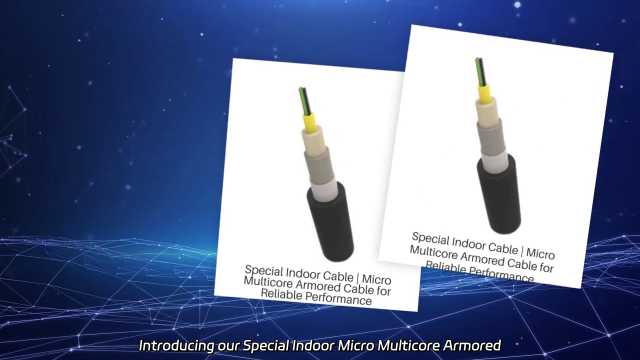 Special Indoor Micro Multicore Armored Optical Fiber Cable Video Showcase