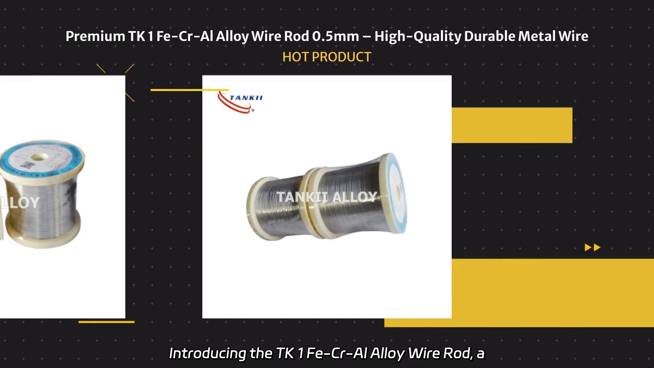 High-Temperature Resistance with TK 1 Fe-Cr-Al Alloy Wire Rod 0.5mm