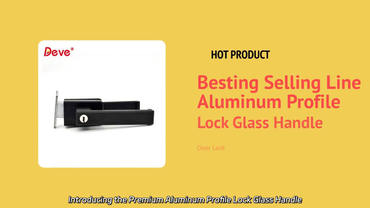 Premium Aluminum Profile Lock Glass Handle Door Lock: Crafted for Durability and Security