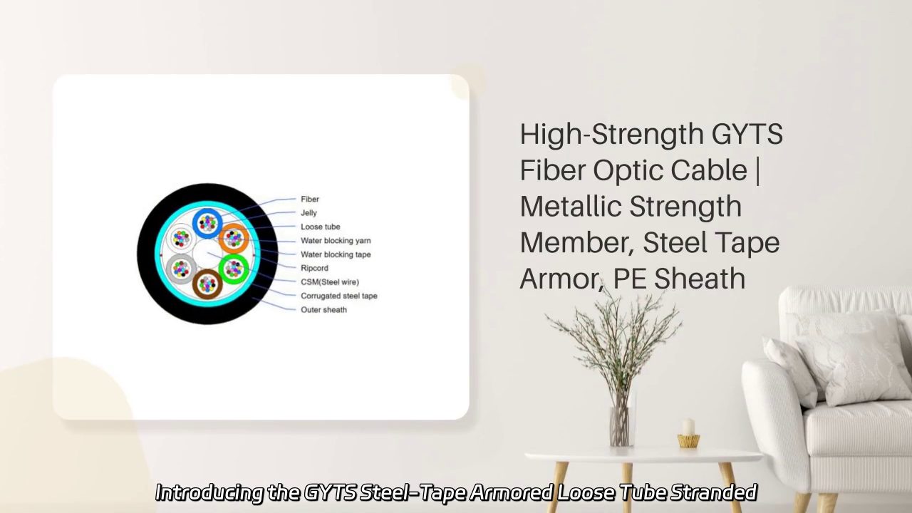 GYTS Steel-Tape Armored Loose Tube Stranded Cable - Outdoor Aerial Strength and Durability