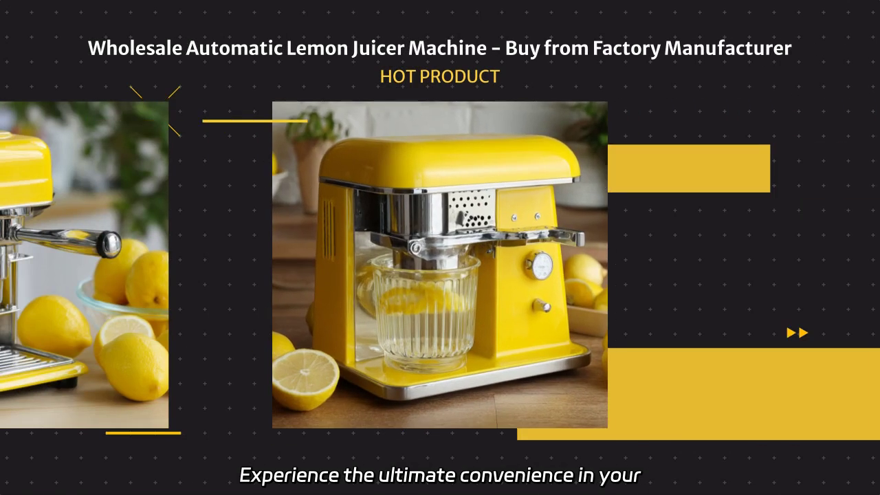 Automatic Lemon Juicer Machine - Fresh Juice Made Easy