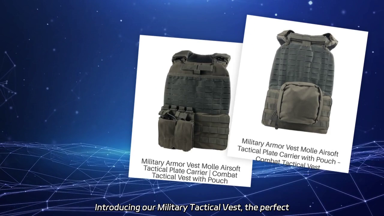 Military Tactical Vest - Lightweight and Adjustable Combat Gear for Outdoor Activities