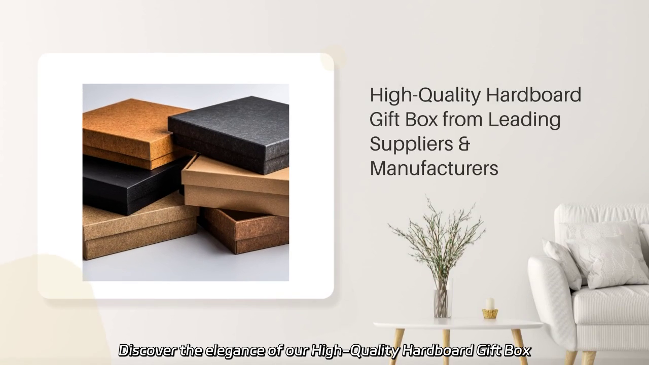 High-Quality Hardboard Gift Box Showcase