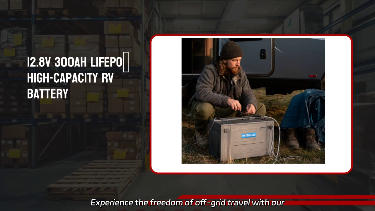 High-Capacity 12.8V 300Ah LiFePO₄ RV Battery for Off-Grid Freedom