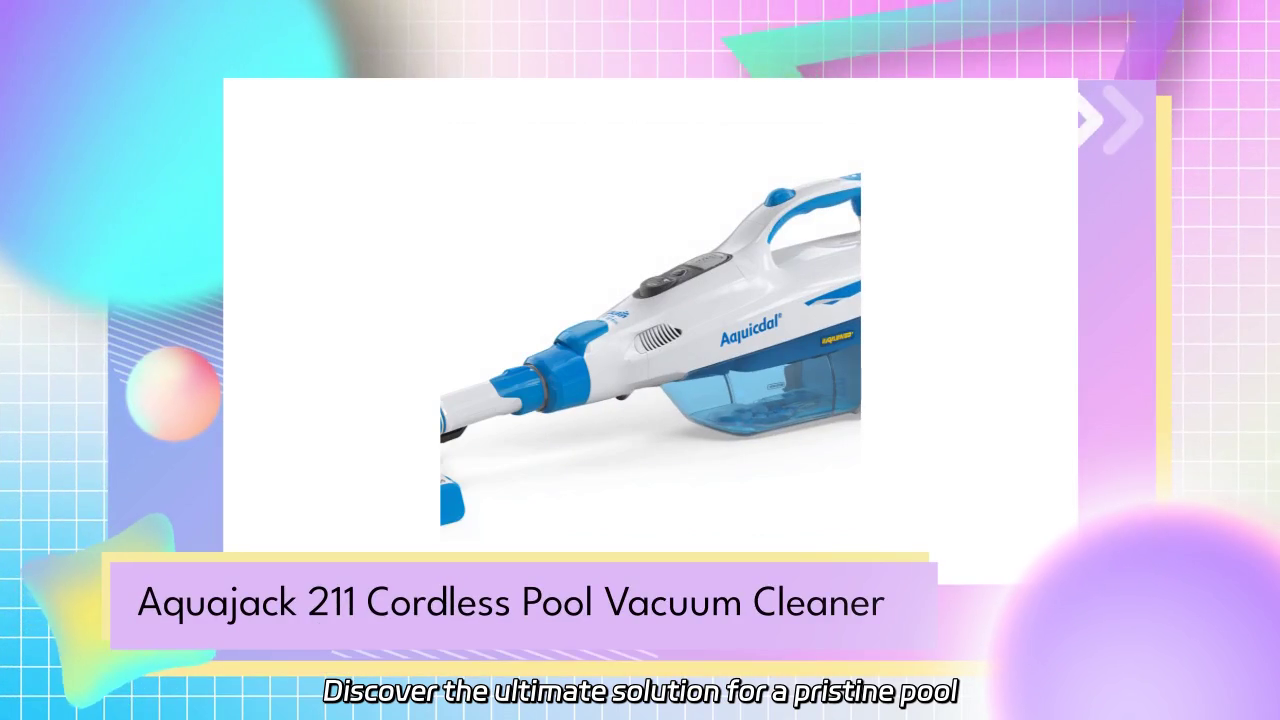 Cordless Pool Vacuum Cleaner - Powerful Suction for Spotless Pools