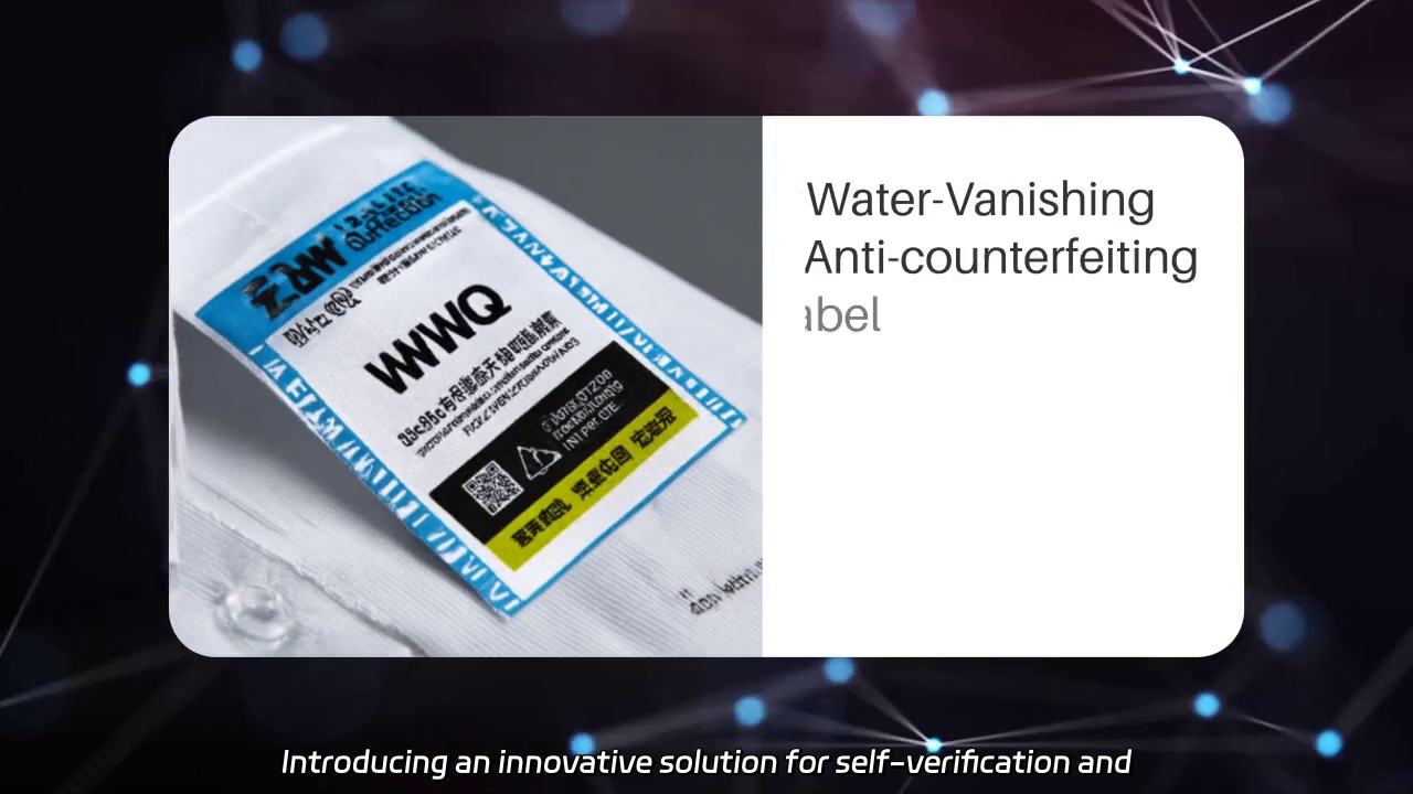 Water-Vanishing Anti-Counterfeiting Label: Innovative Self-Verification Solution