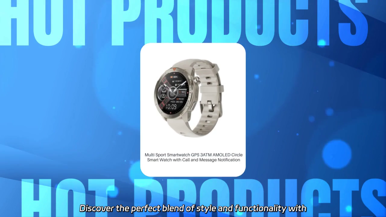 Multi Sport Smartwatch GPS - Your Ultimate Fitness Companion with AMOLED Display