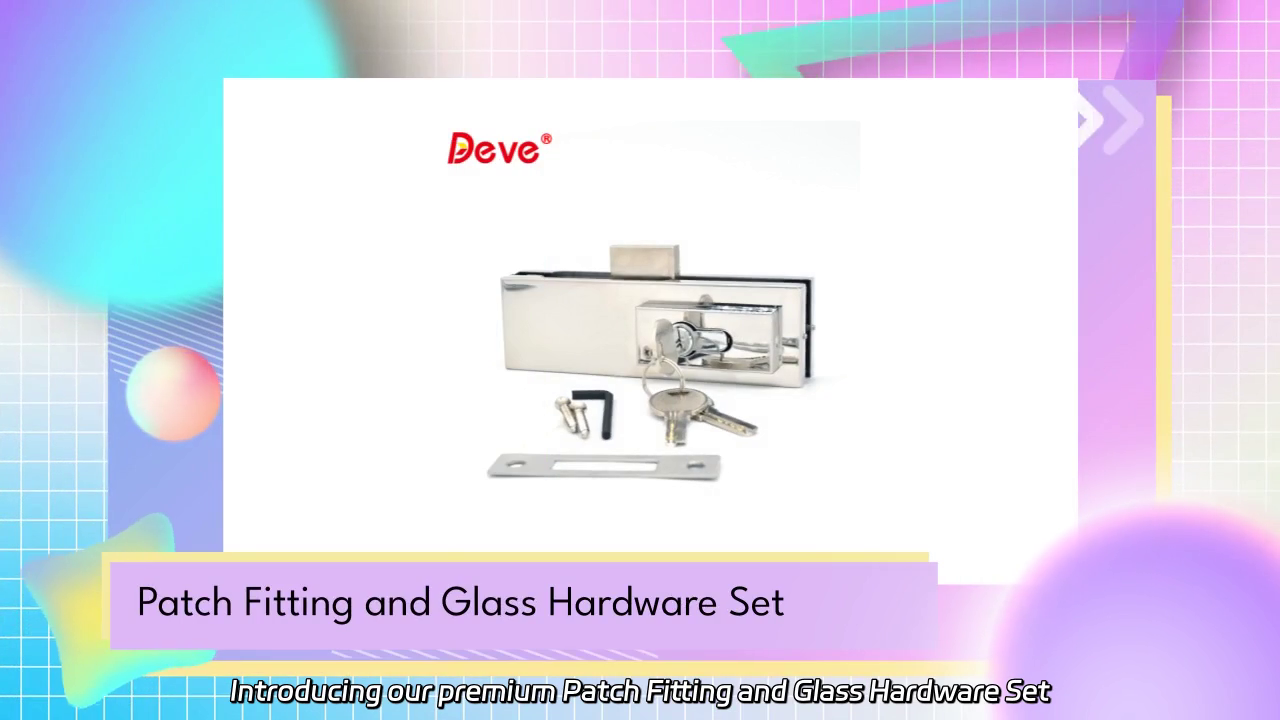 Patch Fitting and Glass Hardware Set