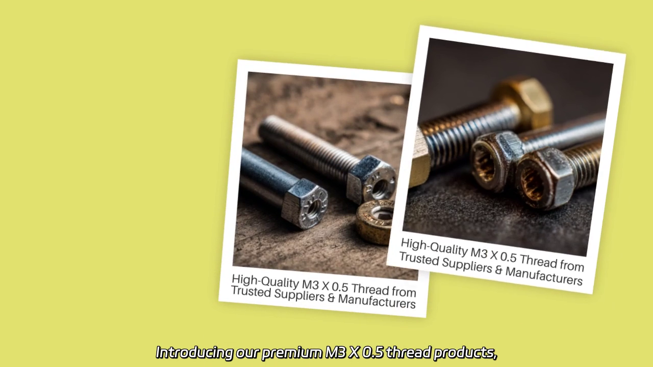 High-Quality M3 X 0.5 Thread