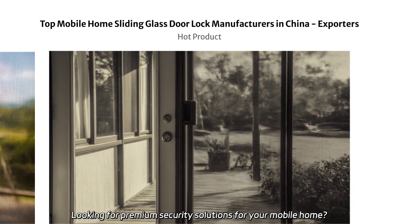 Top Quality Mobile Home Sliding Glass Door Locks