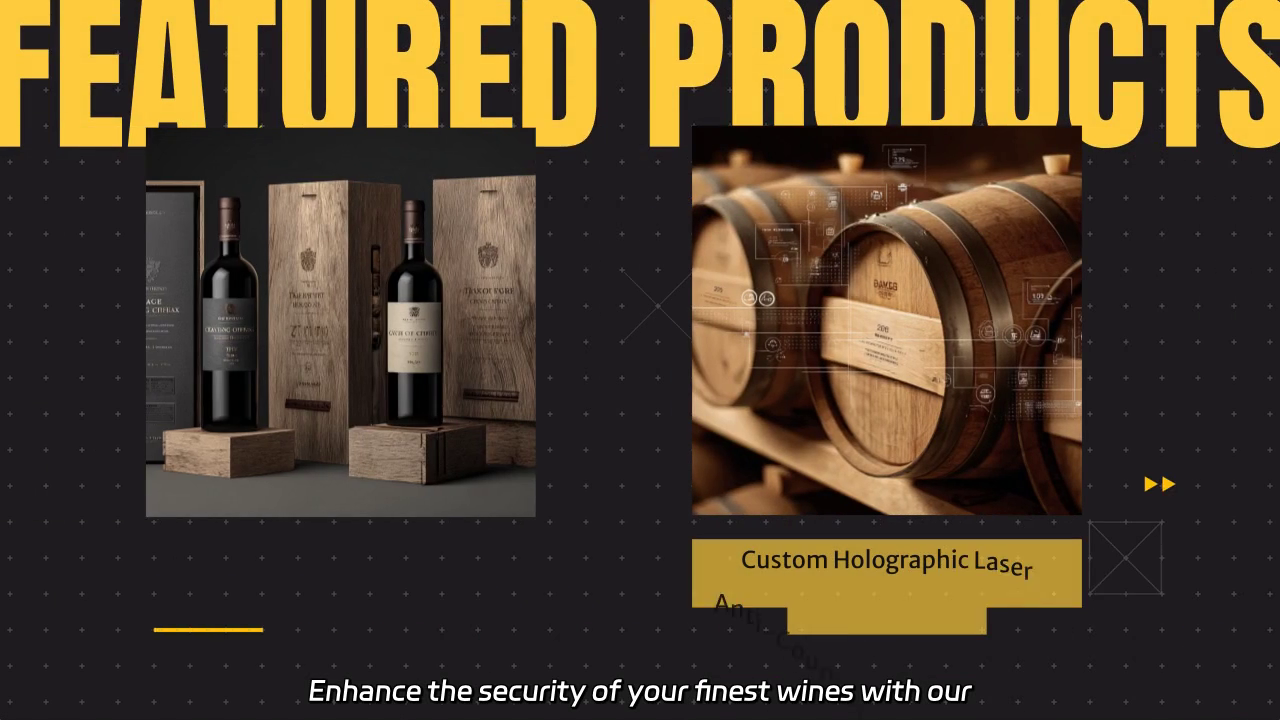 Custom Holographic Laser Labels for Wine Security