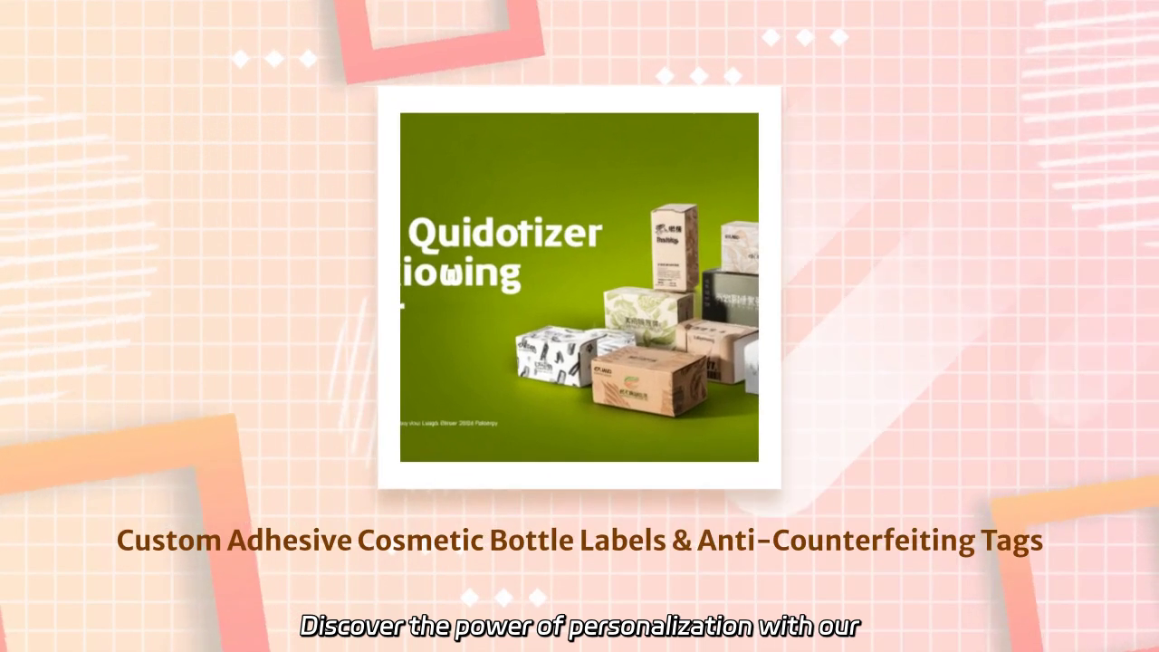 Custom Adhesive Cosmetic Bottle Labels