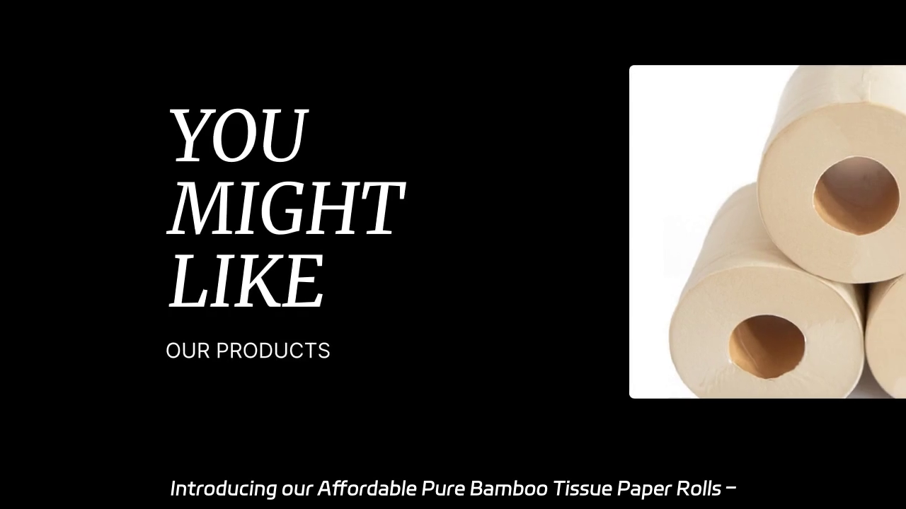 Affordable Pure Bamboo Tissue Paper Rolls