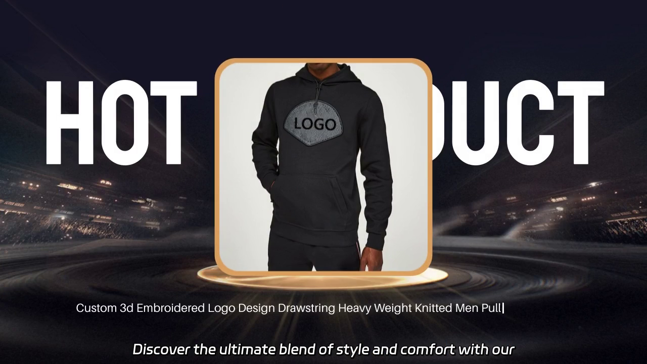 Custom 3D Embroidered Logo Hoodie